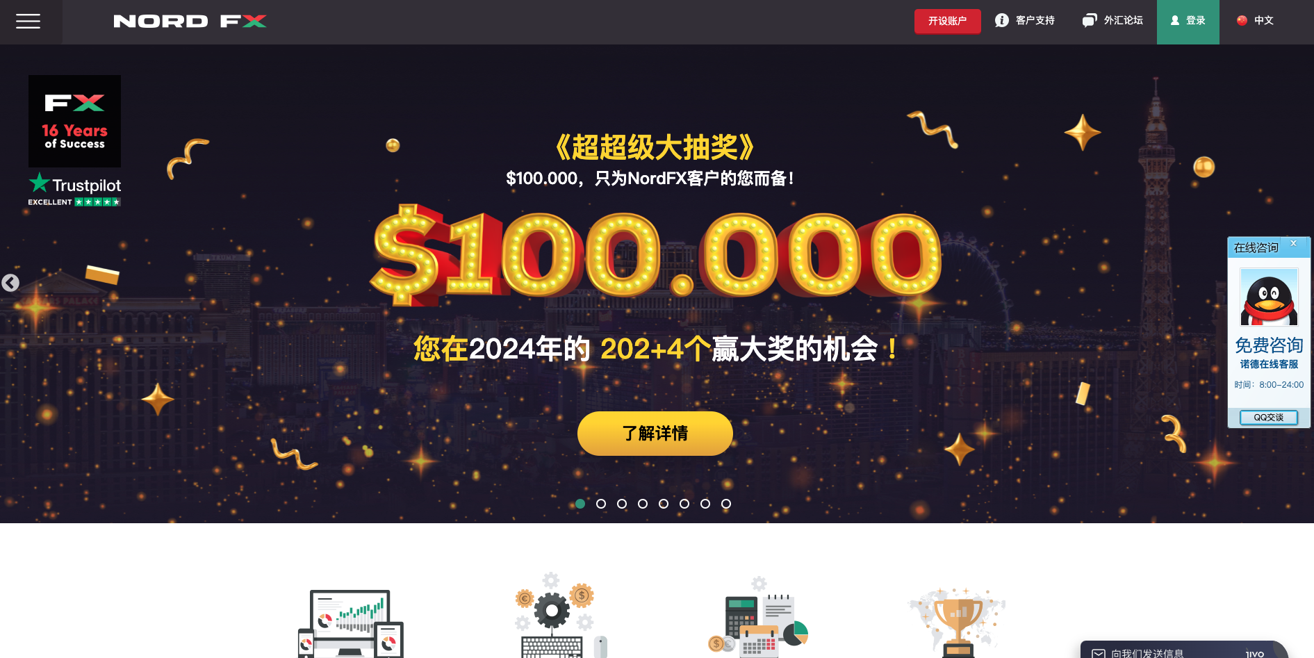 NordFX website screenshot